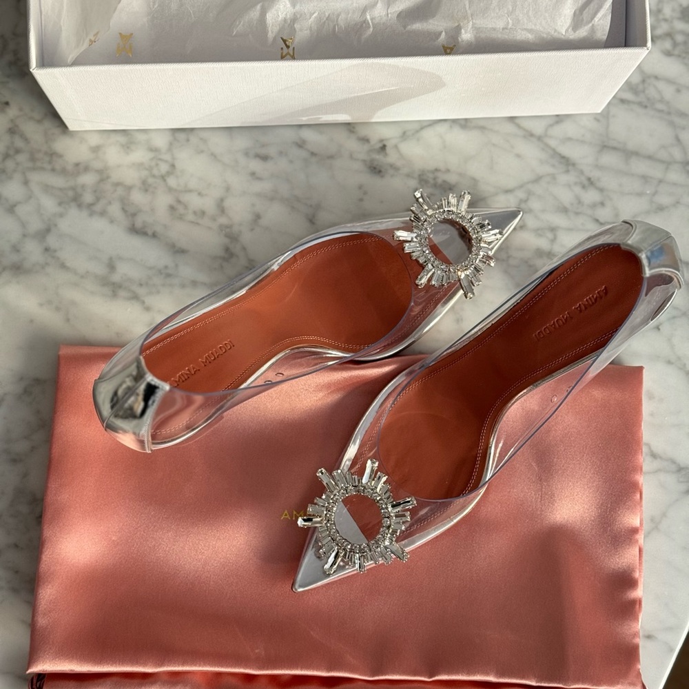AMINA MUADDI BRAND NEW IN BOX, NEVER WORN PUMPS
